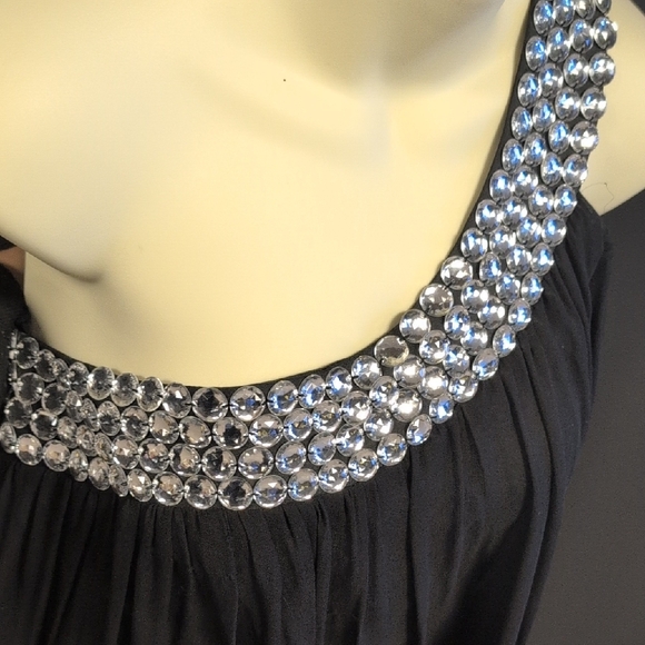 Scala Black Dress with Silver Accents - Picture 3 of 9